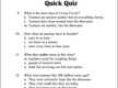 Quick Quiz (Comprehension Questions)