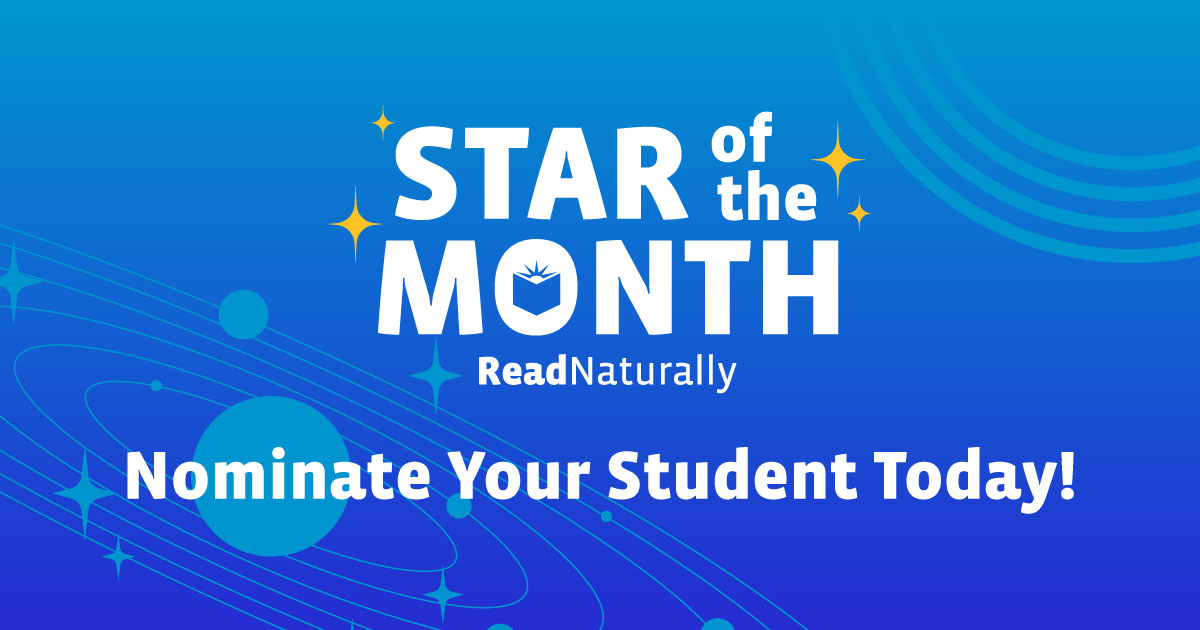 Read Naturally Star of the Month