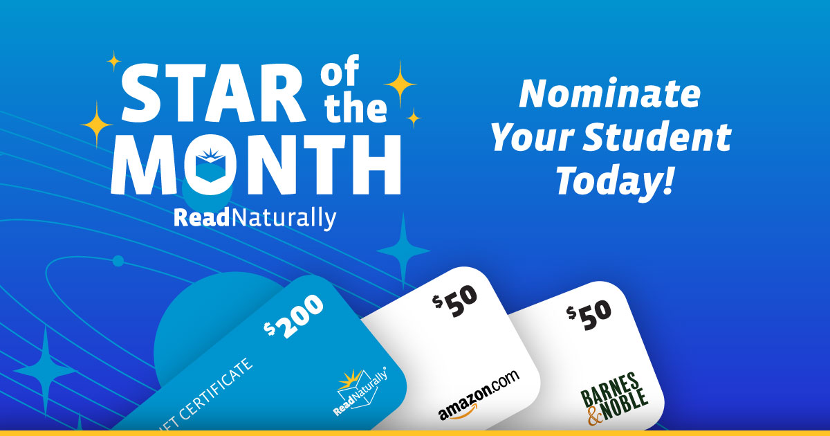 Read Naturally Star of the Month