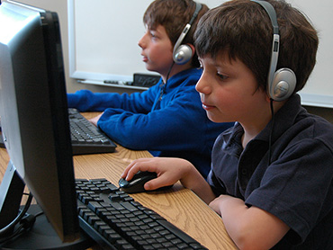 Student at Computer